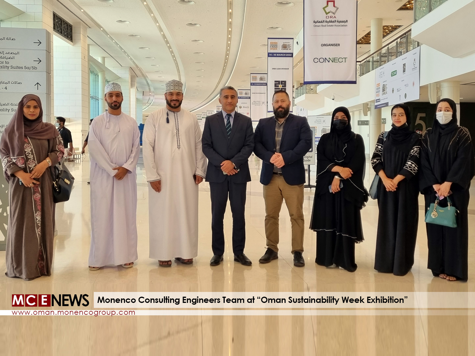 Monenco Consulting Engineers Team at “Oman Sustainability Week Exhibition”
